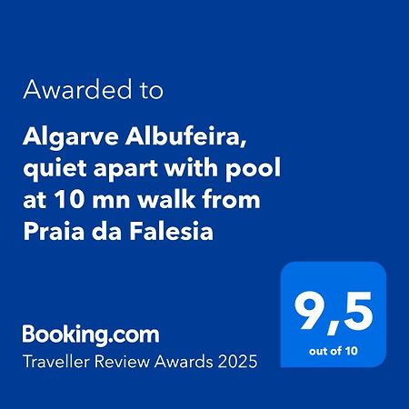 Algarve Albufeira, Quiet Apart With Pool At 10 Mn Walk From Praia Da Falesia Olhos de Agua  Exterior photo
