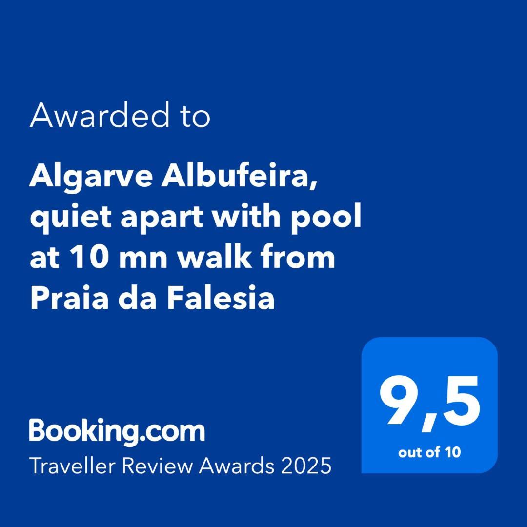 Algarve Albufeira, Quiet Apart With Pool At 10 Mn Walk From Praia Da Falesia Olhos de Agua  Exterior photo
